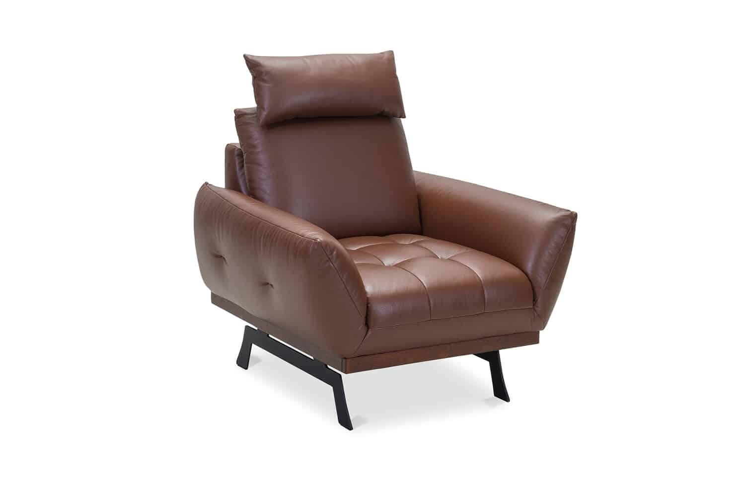 Fotoliu elegant de calitate NICEA I. cu optional tetiere, trei tipuri de picioare, optional cu invelis elegant din lemn. Optional tapiterie!